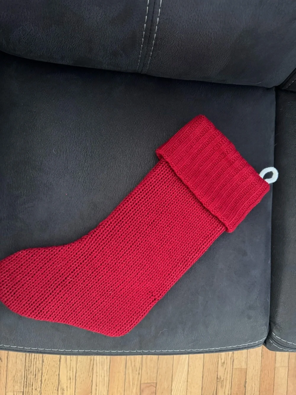 Target Red Knit Christmas Stocking with White Initial B